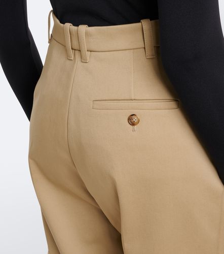 Pleated cotton-blend cargo pants - Mugler - Modalova