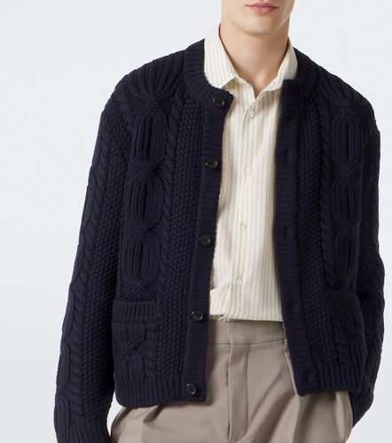 Cable-knit wool cardigan - Saint Laurent - Modalova