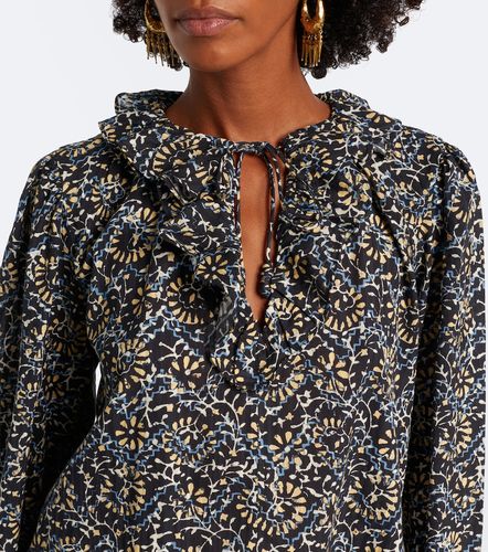 Siena printed ruffled cotton-blend top - Ulla Johnson - Modalova