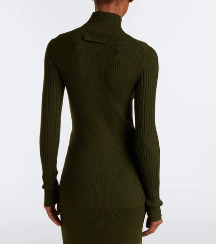 Ribbed-knit wool-blend sweater - Victoria Beckham - Modalova