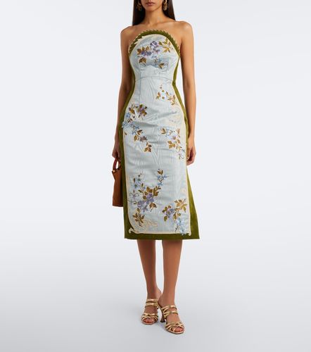 Alémais Vestido bustier Odessa de moiré bordado - Alemais - Modalova