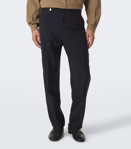Wool and mohair straight pants - Prada - Modalova