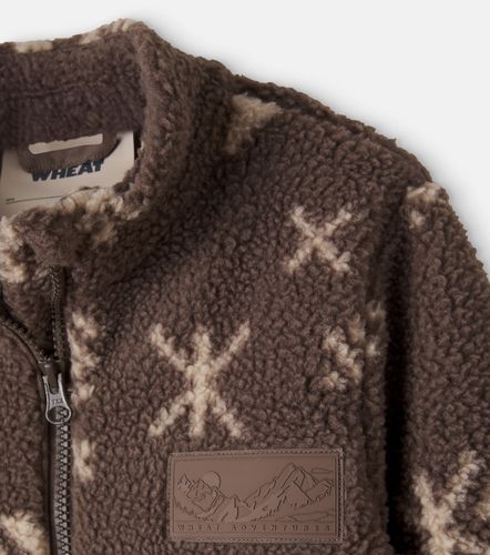Chaqueta Helge de teddy estampada - Wheat - Modalova