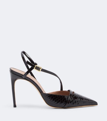 Valeria croc-effect leather slingback pumps - Malone Souliers - Modalova