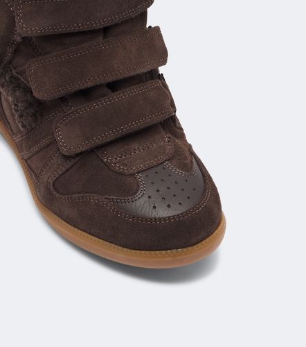 Bekett shearling-lined suede wedge sneakers - Isabel Marant - Modalova