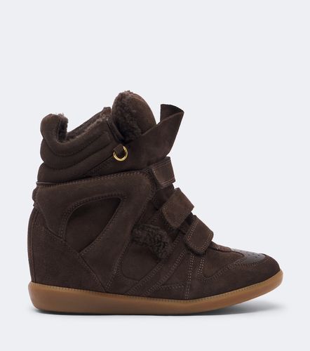 Sneakers Bekett in suede con zeppa - Isabel Marant - Modalova