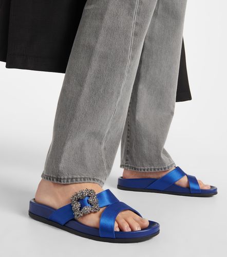 Chilanghi embellished satin sandals - Manolo Blahnik - Modalova
