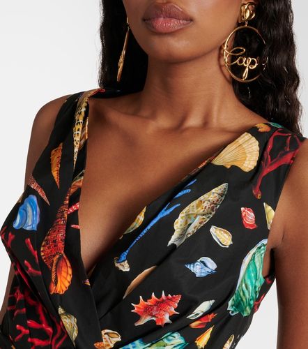 Vestido midi Capri de algodón estampado - Dolce&Gabbana - Modalova