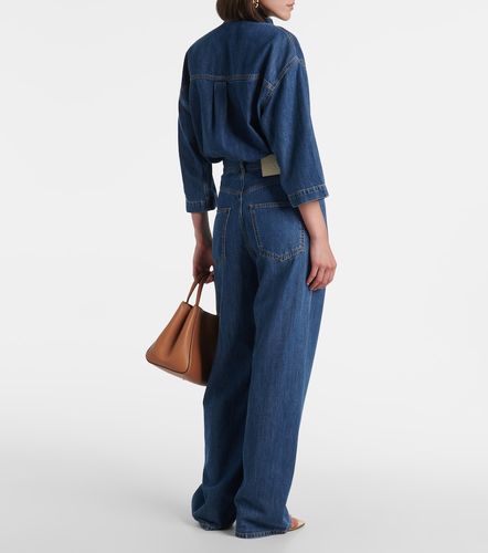 Jeans a gamba larga e vita alta - Valentino Garavani - Modalova