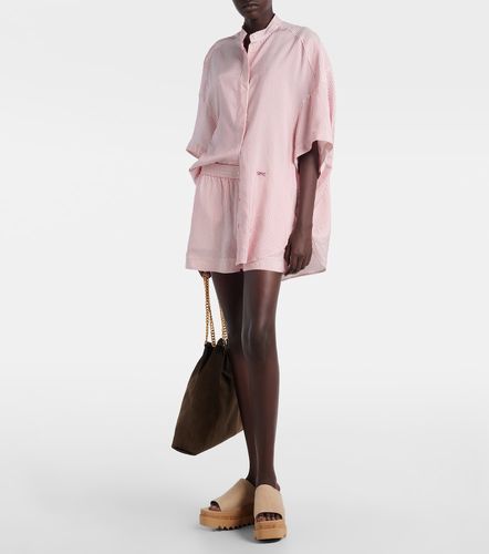 Striped silk shorts - Stella McCartney - Modalova