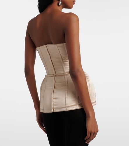 Bustier in raso di seta - Magda Butrym - Modalova