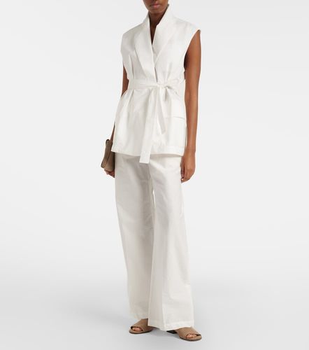 Belted cotton-blend vest - Brunello Cucinelli - Modalova