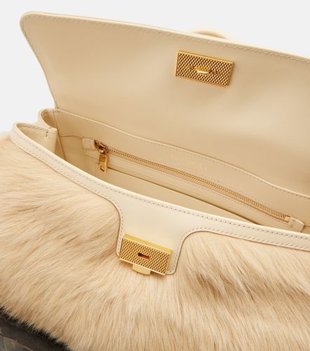 Borsa a mano Sicily Large in pelle e shearling - Dolce&Gabbana - Modalova