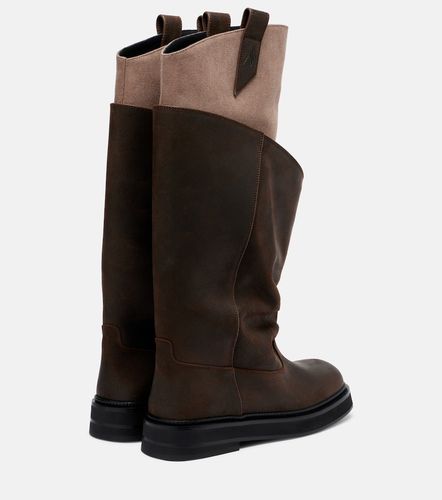 Robin Passeggiata leather combat boots - The Attico - Modalova