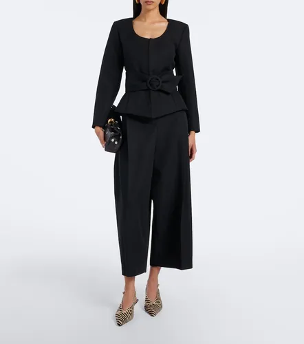 Miami cropped virgin wool wide-leg pants - Jacquemus - Modalova