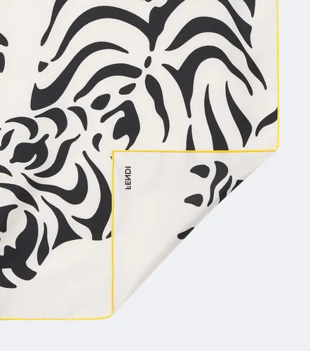Fendi Pañuelo de seda estampado - Fendi - Modalova