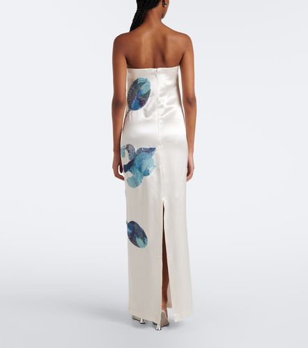 Là Fuori Robe aus Seidensatin mit Pailletten - La Fuori - Modalova