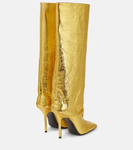Sienna crinkled laminated leather knee-high boots 105mm - The Attico - Modalova