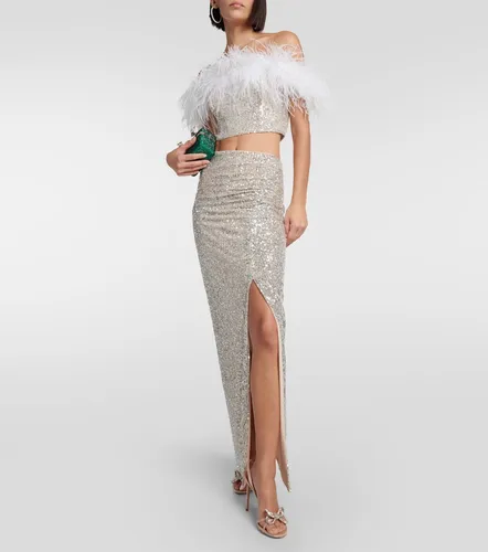 Sequined high-rise maxi skirt - Self-Portrait - Modalova