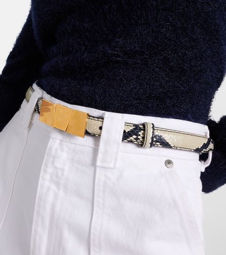 Axel Small snake-effect leather belt - Khaite - Modalova