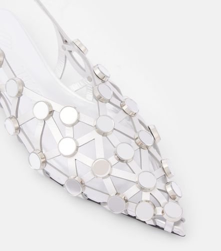 Grid leather ballet flats - The Attico - Modalova