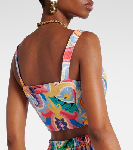 Etro Crop top de algodón estampado - Etro - Modalova