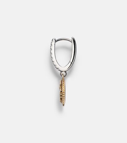Resilience Mini 18kt yellow and white single earring with diamonds - FoundRae - Modalova