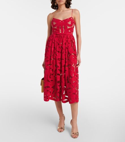 Midikleid Bow aus Spitze - Self-Portrait - Modalova
