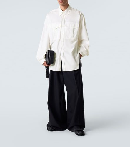 Camisa oversized de sarga de algodón - Dries Van Noten - Modalova
