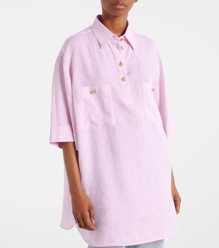 Oversize-Polohemd aus Leinen - Valentino - Modalova