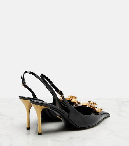 Embellished patent leather slingback pumps - Dolce&Gabbana - Modalova