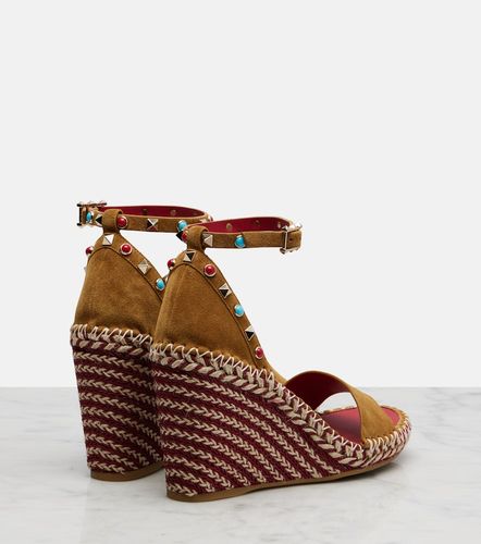 Rockstud suede wedge sandals - Valentino Garavani - Modalova