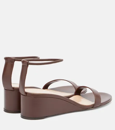 Leather wedge sandals - Gianvito Rossi - Modalova