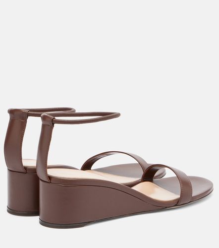 Leather wedge sandals - Gianvito Rossi - Modalova