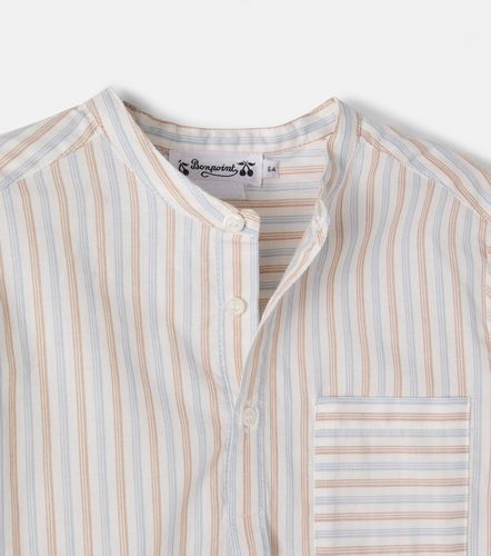 Camisa Claude de popelín de algodón a rayas - Bonpoint - Modalova