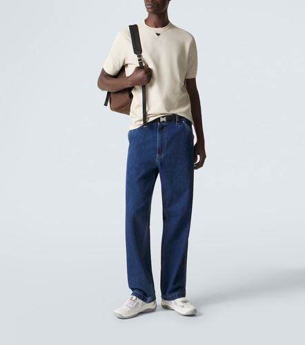 Prada T-shirt in cotone con logo - Prada - Modalova