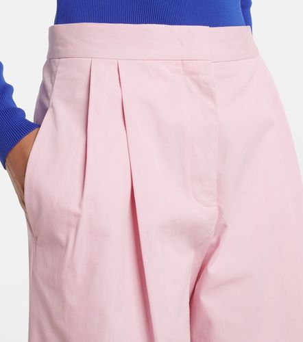 Pantalones anchos de algodón plisados - Jil Sander - Modalova