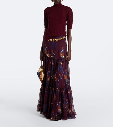 Tiered silk-blend jacquard maxi skirt - Etro - Modalova