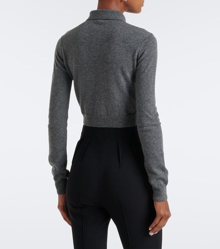 Cropped cashmere polo sweater - Mugler - Modalova