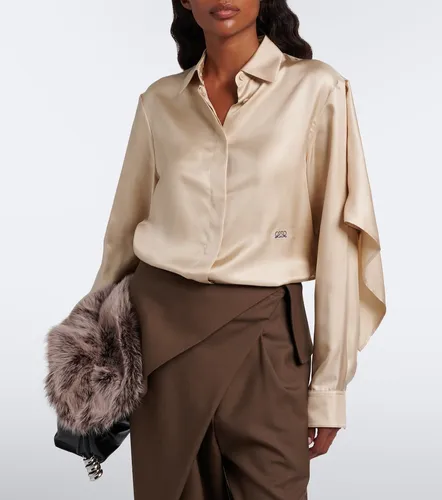Camisa de sarga de seda con capa - Loewe - Modalova