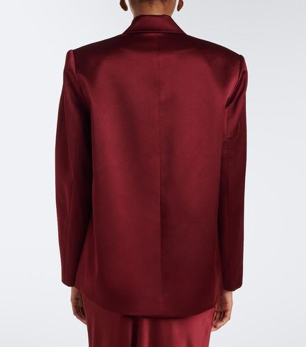 Blazer cruzado de satén de seda - The Sei - Modalova