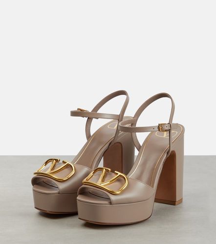 VLogo leather platform sandals - Valentino Garavani - Modalova