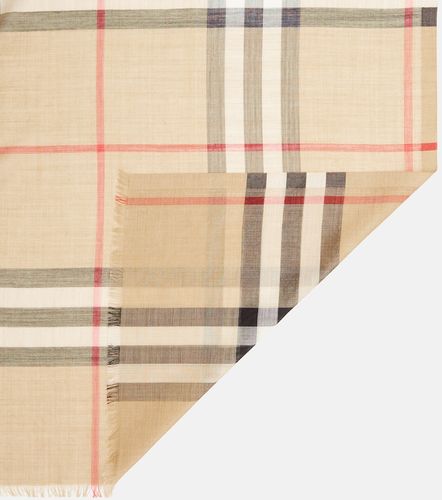 Sciarpa Check in lana e seta - Burberry - Modalova