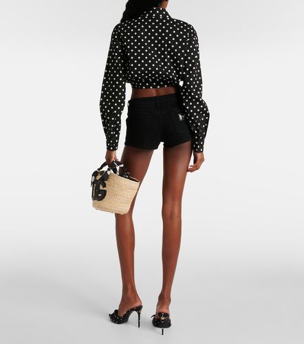 Shorts de tiro bajo de denim - Dolce&Gabbana - Modalova