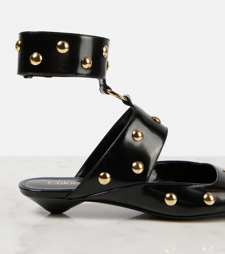 Chloé Bailarinas Jade de piel con tachuelas - Chloe - Modalova
