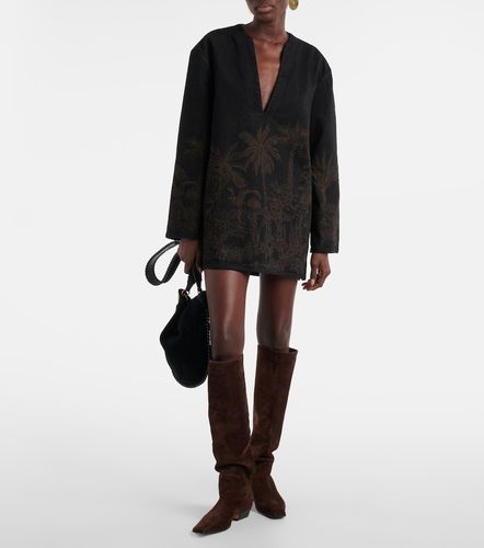Jungle Toile De Jouy denim top - Alanui - Modalova