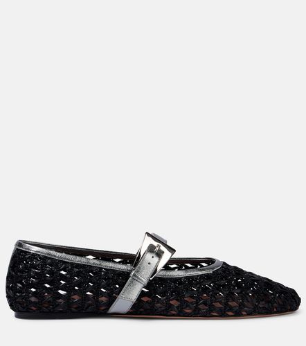 Sveva buckle-detail raffia ballet flats - Paris Texas - Modalova