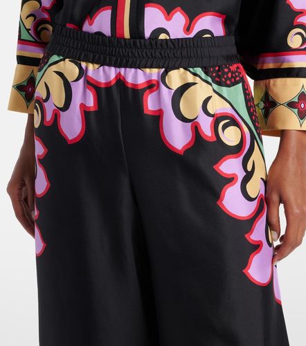 Printed silk palazzo pants - La DoubleJ - Modalova