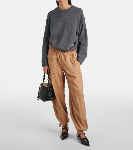 Ganni Logo wool-blend sweater - Ganni - Modalova