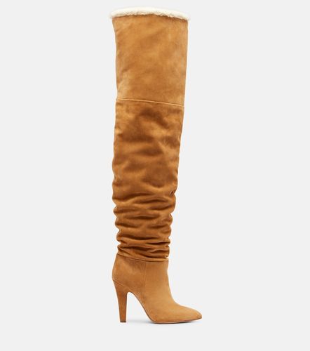Elsa 100 suede over-the-knee boots - Paris Texas - Modalova